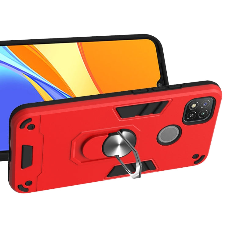 Armour Series PC + TPU Protective Case with Ring Holder, For Xiaomi Redmi 9C
