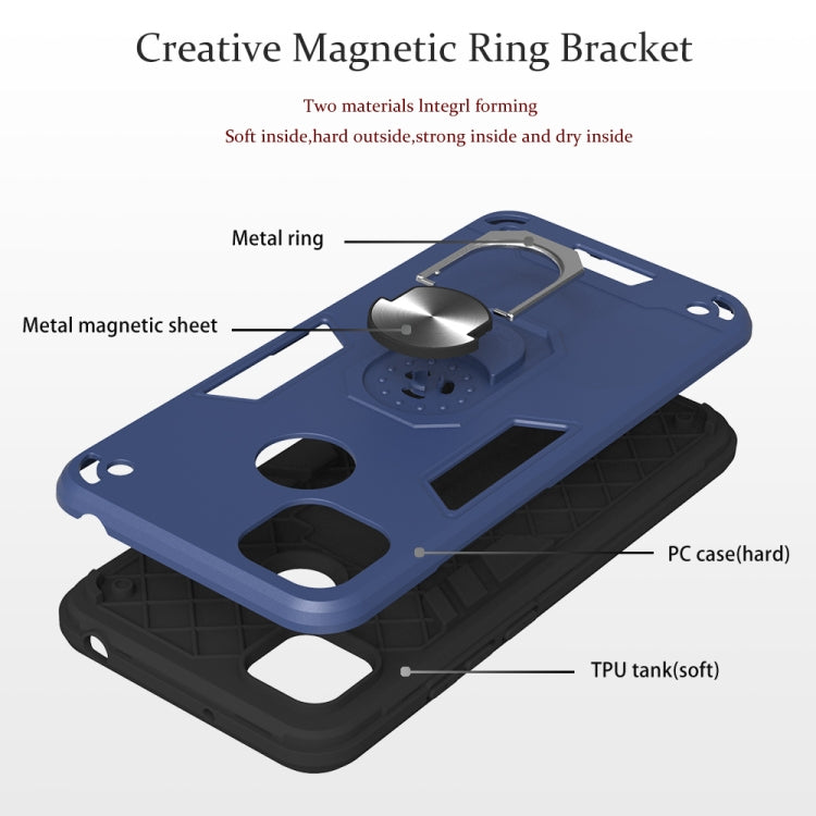 Armour Series PC + TPU Protective Case with Ring Holder, For Xiaomi Redmi 9C
