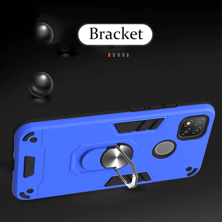 Armour Series PC + TPU Protective Case with Ring Holder, For Xiaomi Redmi 9C