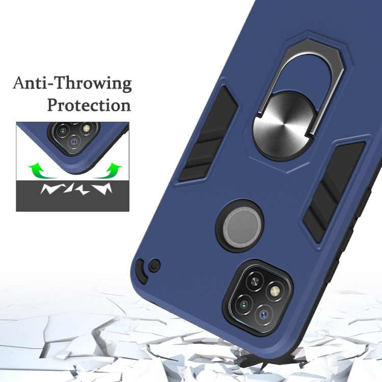 Armour Series PC + TPU Protective Case with Ring Holder, For Xiaomi Redmi 9C