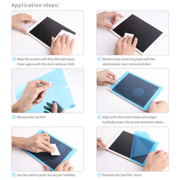0.19mm AG Paper-like Screen Protector, For iPad 9.7 2018 & 2017, For iPad Air (2019)  & Pro 10.5 inch