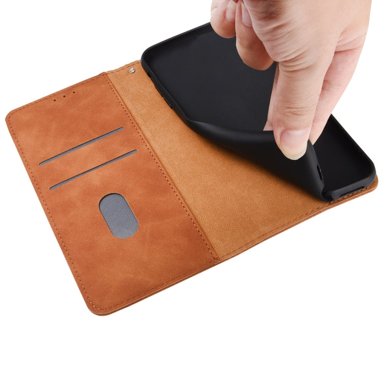 Solid Color Skin Feel Magnetic Buckle Horizontal Flip Calf Texture PU Leather Case with Holder & Card Slots & Wallet, For LG Q92 5G, For OPPO F17