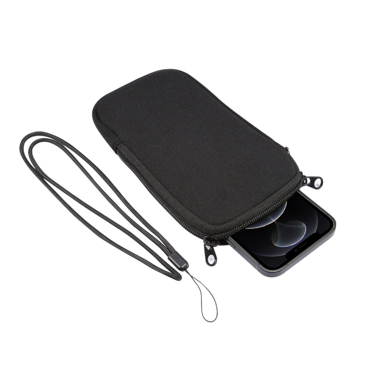 Universal Elasticity Zipper Protective Case Storage Bag with Lanyard For Huawei Mate 20 X / 7.2 inch Smart Phones, For Huawei Mate 20 X