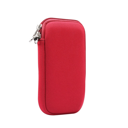Universal Elasticity Zipper Protective Case Storage Bag with Lanyard For Huawei Mate 20 X / 7.2 inch Smart Phones