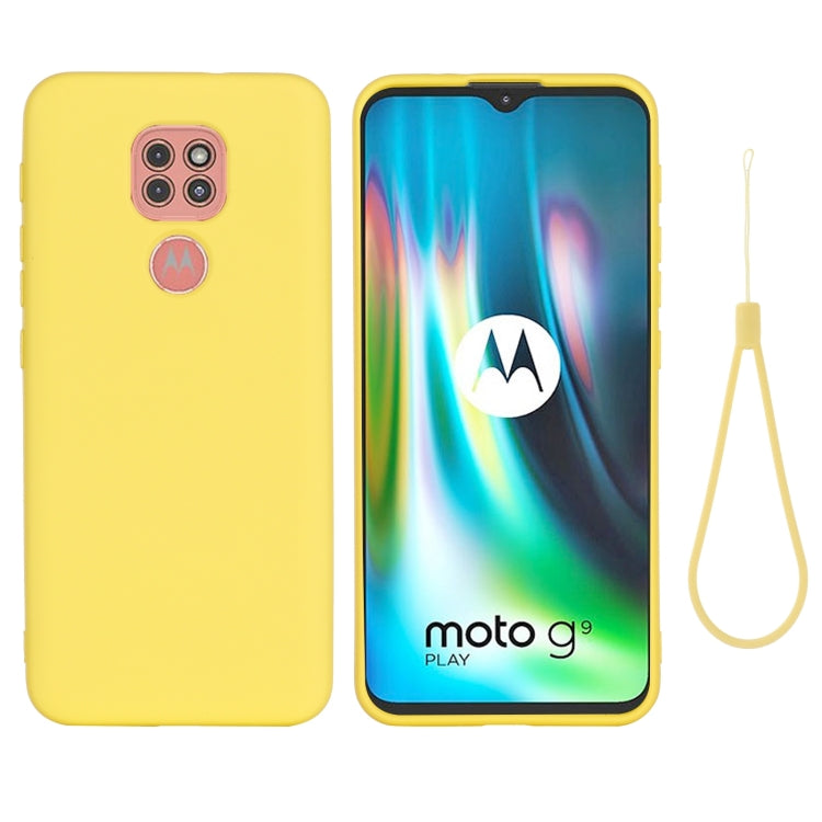 Pure Color Liquid Silicone Shockproof Full Coverage Case, For Motorola Moto G9 Play, For Samsung Galaxy S20 FE / S20 Lite