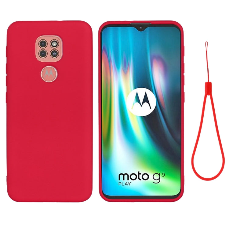 Pure Color Liquid Silicone Shockproof Full Coverage Case, For Motorola Moto G9 Play, For Samsung Galaxy S20 FE / S20 Lite