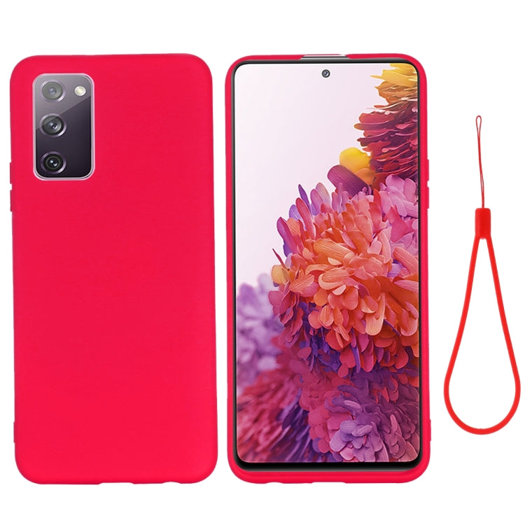Pure Color Liquid Silicone Shockproof Full Coverage Case, For Motorola Moto G9 Play, For Samsung Galaxy S20 FE / S20 Lite