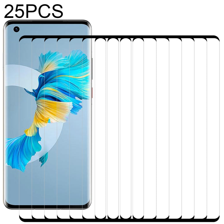 25 PCS 9H 3D HD Curved Edge Tempered Glass Film, For Huawei Mate 40 / Mate 40E 5G / Mate 40E 4G (25 PCS), For Huawei Mate 40 Pro (25 PCS), For Huawei Mate 40 Pro+ (25 PCS), For Huawei Mate 40 RS Porsche Design (25 PCS)
