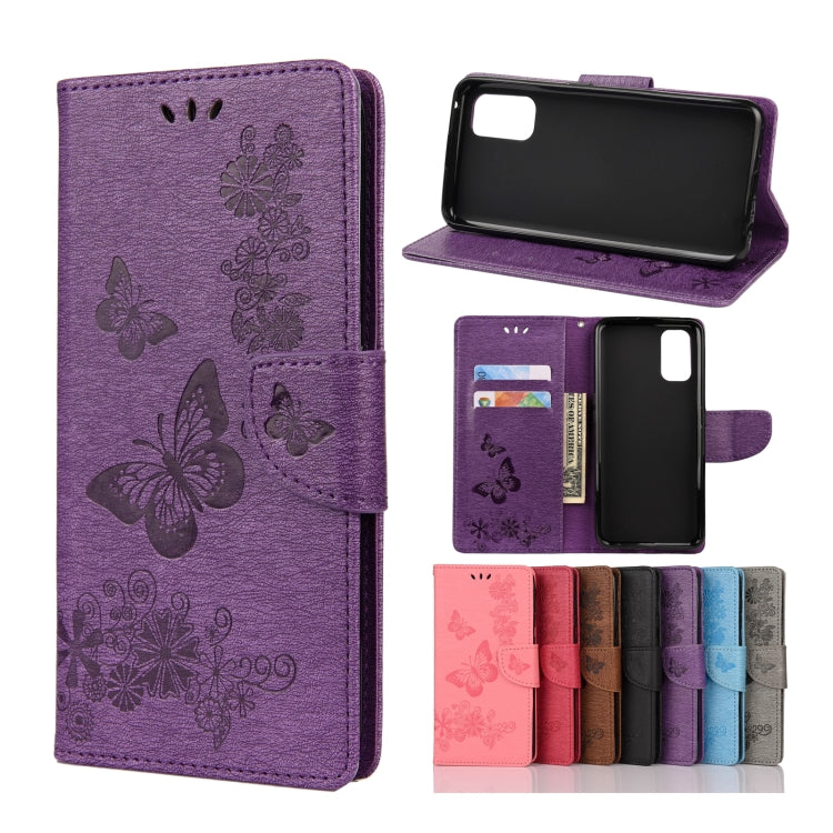Butterflies Embossing Horizontal Flip Leather Case with Holder & Card Slots & Wallet, For OPPO Realme 7 Pro 5G, For OPPO Reno4 Pro 5G, For Xiaomi Mi 10T Lite 5G, For Xiaomi Mi 10T Pro 5G, For Xiaomi Mi 10T 5G