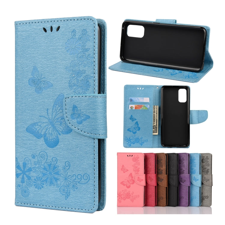Butterflies Embossing Horizontal Flip Leather Case with Holder & Card Slots & Wallet, For OPPO Realme 7 Pro 5G, For OPPO Reno4 Pro 5G, For Xiaomi Mi 10T Lite 5G, For Xiaomi Mi 10T Pro 5G, For Xiaomi Mi 10T 5G