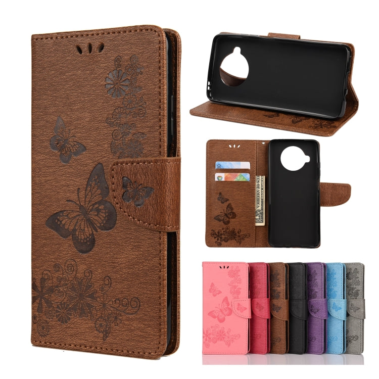 Butterflies Embossing Horizontal Flip Leather Case with Holder & Card Slots & Wallet, For OPPO Realme 7 Pro 5G, For OPPO Reno4 Pro 5G, For Xiaomi Mi 10T Lite 5G, For Xiaomi Mi 10T Pro 5G, For Xiaomi Mi 10T 5G
