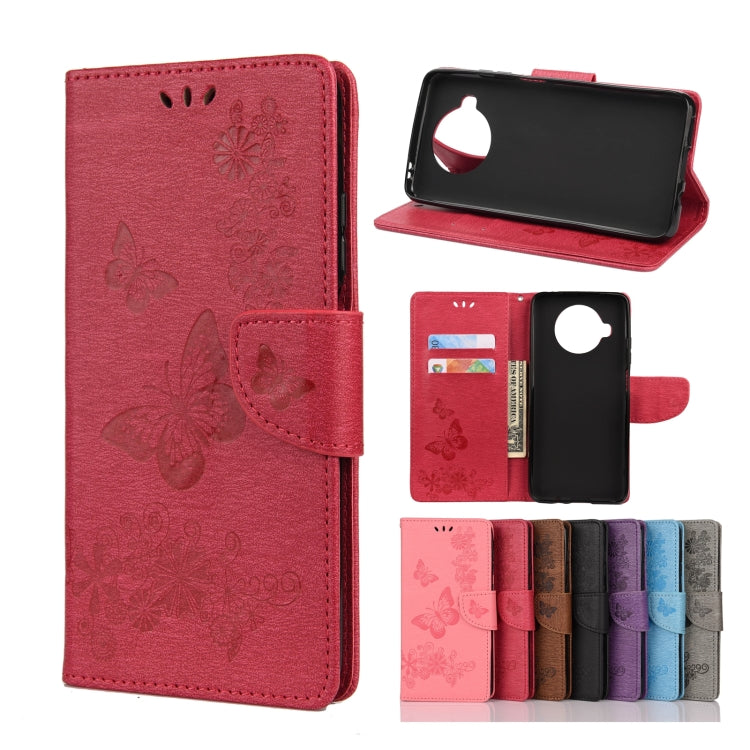 Butterflies Embossing Horizontal Flip Leather Case with Holder & Card Slots & Wallet, For OPPO Realme 7 Pro 5G, For OPPO Reno4 Pro 5G, For Xiaomi Mi 10T Lite 5G, For Xiaomi Mi 10T Pro 5G, For Xiaomi Mi 10T 5G