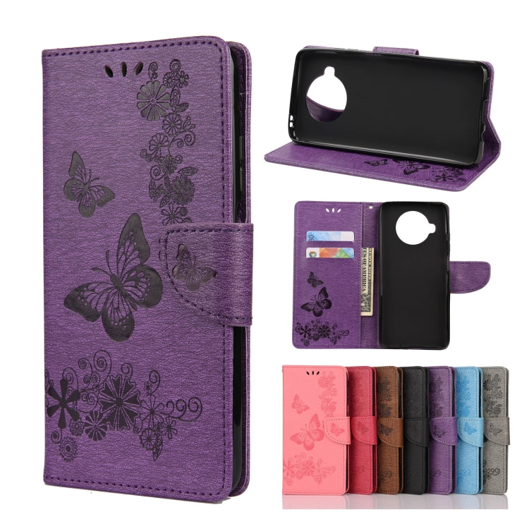 Butterflies Embossing Horizontal Flip Leather Case with Holder & Card Slots & Wallet, For OPPO Realme 7 Pro 5G, For OPPO Reno4 Pro 5G, For Xiaomi Mi 10T Lite 5G, For Xiaomi Mi 10T Pro 5G, For Xiaomi Mi 10T 5G