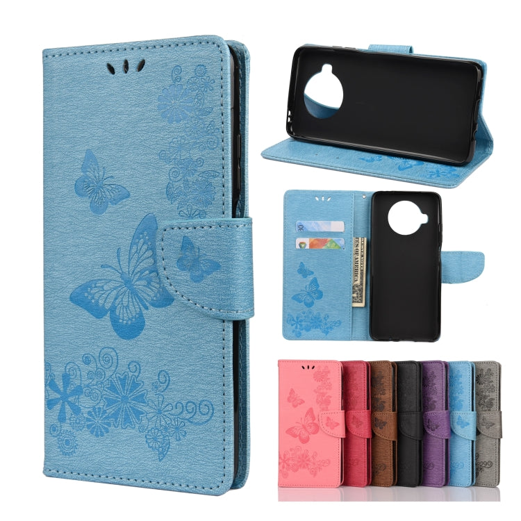Butterflies Embossing Horizontal Flip Leather Case with Holder & Card Slots & Wallet, For OPPO Realme 7 Pro 5G, For OPPO Reno4 Pro 5G, For Xiaomi Mi 10T Lite 5G, For Xiaomi Mi 10T Pro 5G, For Xiaomi Mi 10T 5G
