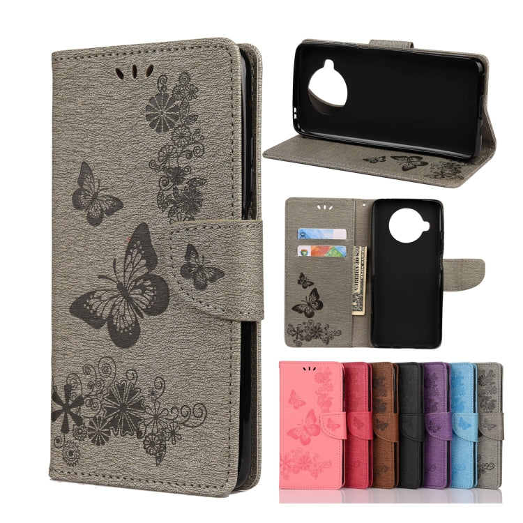 Butterflies Embossing Horizontal Flip Leather Case with Holder & Card Slots & Wallet, For OPPO Realme 7 Pro 5G, For OPPO Reno4 Pro 5G, For Xiaomi Mi 10T Lite 5G, For Xiaomi Mi 10T Pro 5G, For Xiaomi Mi 10T 5G