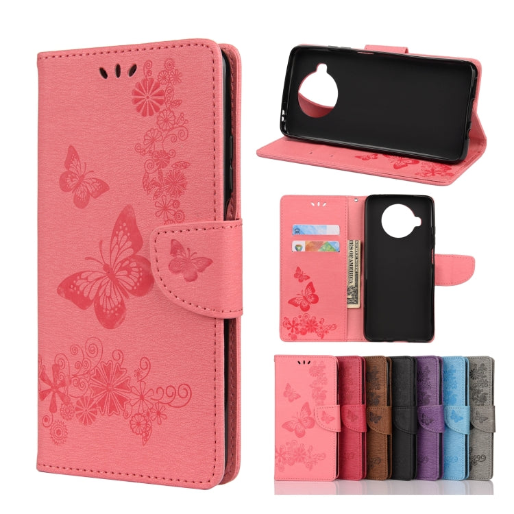 Butterflies Embossing Horizontal Flip Leather Case with Holder & Card Slots & Wallet, For OPPO Realme 7 Pro 5G, For OPPO Reno4 Pro 5G, For Xiaomi Mi 10T Lite 5G, For Xiaomi Mi 10T Pro 5G, For Xiaomi Mi 10T 5G
