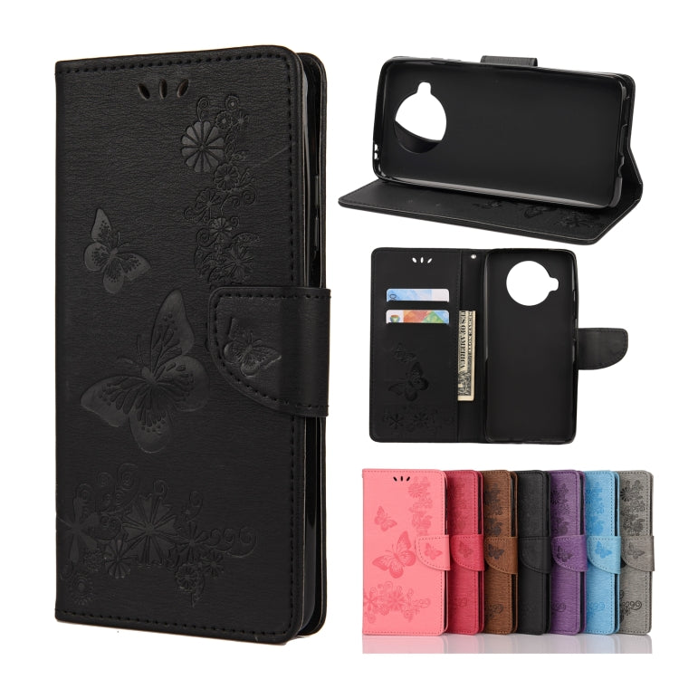 Butterflies Embossing Horizontal Flip Leather Case with Holder & Card Slots & Wallet, For OPPO Realme 7 Pro 5G, For OPPO Reno4 Pro 5G, For Xiaomi Mi 10T Lite 5G, For Xiaomi Mi 10T Pro 5G, For Xiaomi Mi 10T 5G