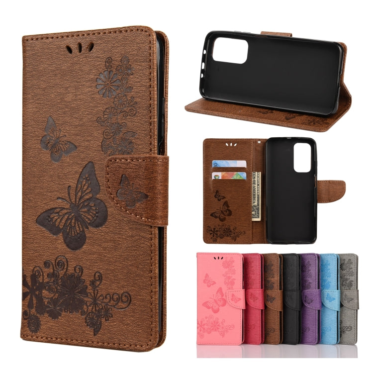 Butterflies Embossing Horizontal Flip Leather Case with Holder & Card Slots & Wallet, For OPPO Realme 7 Pro 5G, For OPPO Reno4 Pro 5G, For Xiaomi Mi 10T Lite 5G, For Xiaomi Mi 10T Pro 5G, For Xiaomi Mi 10T 5G