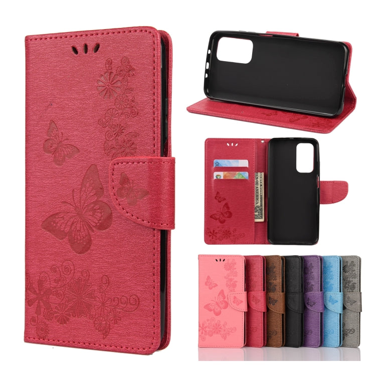 Butterflies Embossing Horizontal Flip Leather Case with Holder & Card Slots & Wallet, For OPPO Realme 7 Pro 5G, For OPPO Reno4 Pro 5G, For Xiaomi Mi 10T Lite 5G, For Xiaomi Mi 10T Pro 5G, For Xiaomi Mi 10T 5G