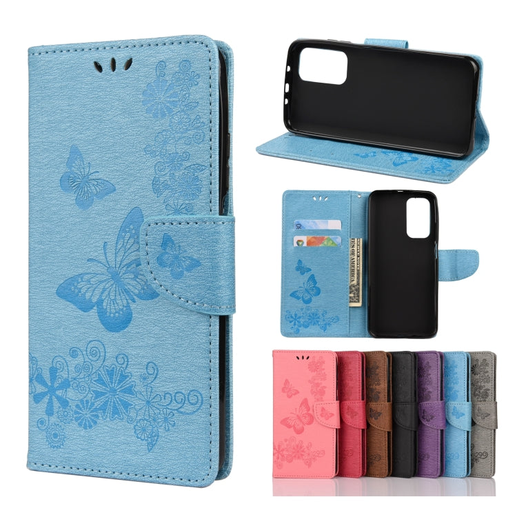 Butterflies Embossing Horizontal Flip Leather Case with Holder & Card Slots & Wallet, For OPPO Realme 7 Pro 5G, For OPPO Reno4 Pro 5G, For Xiaomi Mi 10T Lite 5G, For Xiaomi Mi 10T Pro 5G, For Xiaomi Mi 10T 5G