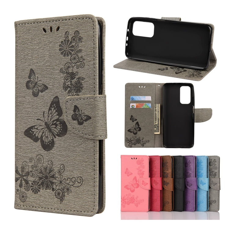 Butterflies Embossing Horizontal Flip Leather Case with Holder & Card Slots & Wallet, For OPPO Realme 7 Pro 5G, For OPPO Reno4 Pro 5G, For Xiaomi Mi 10T Lite 5G, For Xiaomi Mi 10T Pro 5G, For Xiaomi Mi 10T 5G