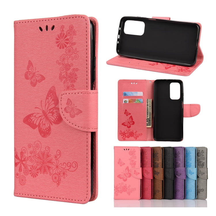 Butterflies Embossing Horizontal Flip Leather Case with Holder & Card Slots & Wallet, For OPPO Realme 7 Pro 5G, For OPPO Reno4 Pro 5G, For Xiaomi Mi 10T Lite 5G, For Xiaomi Mi 10T Pro 5G, For Xiaomi Mi 10T 5G