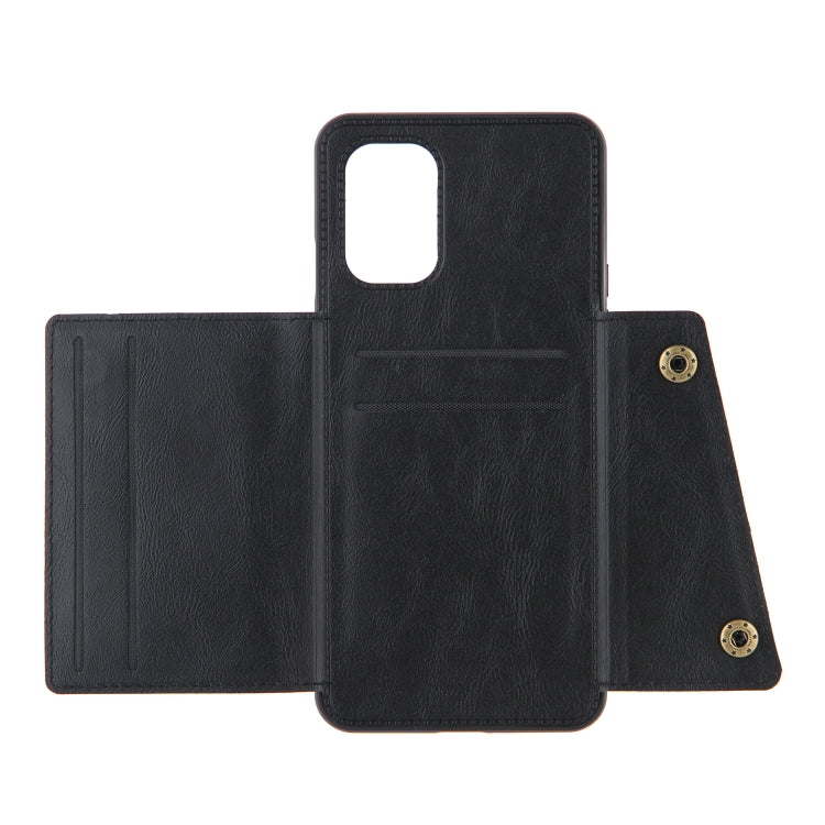 Double Buckle PU + TPU Shockproof Magnetic Protective Case with Card Slots & Holder, For OnePlus 8T, For OPPO Realme 7 5G, For OPPO Realme 7i, For OPPO Realme 7 Pro, For Xiaomi Poco X3