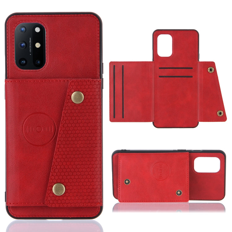 Double Buckle PU + TPU Shockproof Magnetic Protective Case with Card Slots & Holder, For OnePlus 8T, For OPPO Realme 7 5G, For OPPO Realme 7i, For OPPO Realme 7 Pro, For Xiaomi Poco X3