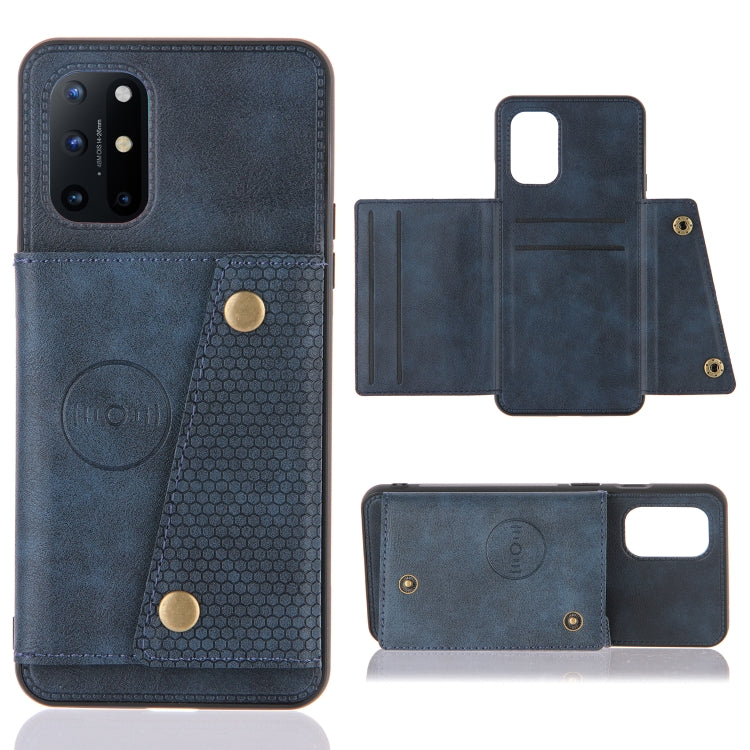 Double Buckle PU + TPU Shockproof Magnetic Protective Case with Card Slots & Holder, For OnePlus 8T, For OPPO Realme 7 5G, For OPPO Realme 7i, For OPPO Realme 7 Pro, For Xiaomi Poco X3