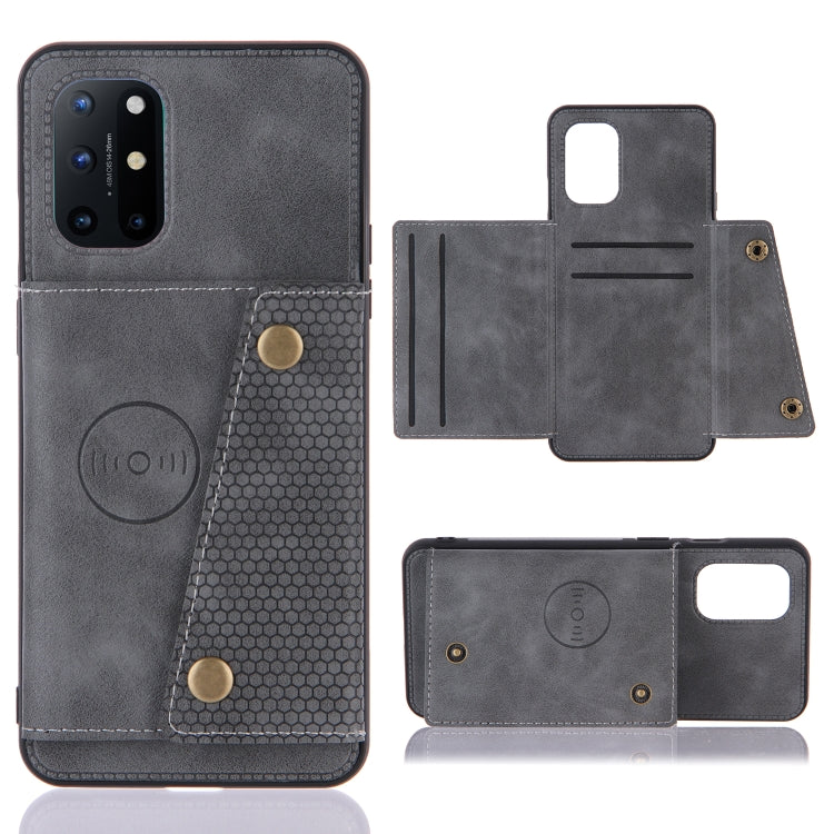 Double Buckle PU + TPU Shockproof Magnetic Protective Case with Card Slots & Holder, For OnePlus 8T, For OPPO Realme 7 5G, For OPPO Realme 7i, For OPPO Realme 7 Pro, For Xiaomi Poco X3