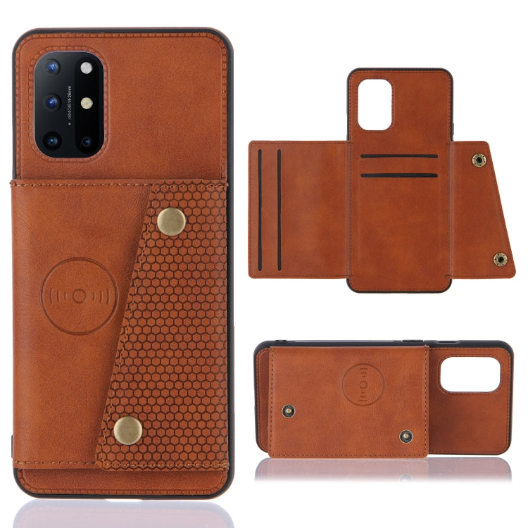 Double Buckle PU + TPU Shockproof Magnetic Protective Case with Card Slots & Holder, For OnePlus 8T, For OPPO Realme 7 5G, For OPPO Realme 7i, For OPPO Realme 7 Pro, For Xiaomi Poco X3