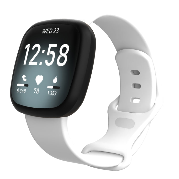 For Fitbit Versa 3 / Sense Silicone Replacement Strap Watchband, Size: S