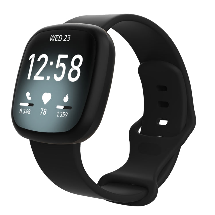 For Fitbit Versa 3 / Sense Silicone Replacement Strap Watchband, Size: S