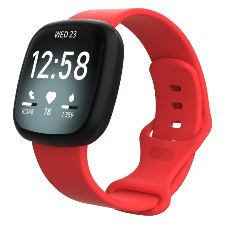 For Fitbit Versa 3 / Sense Silicone Replacement Strap Watchband, Size: S