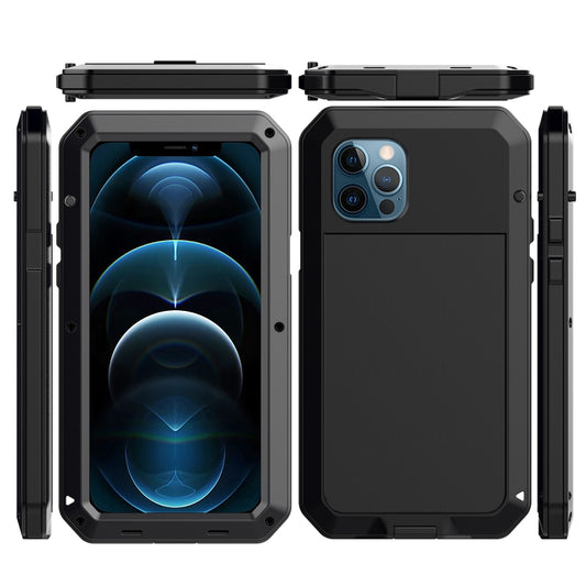 Shockproof Waterproof Silicone + Zinc Alloy Protective Case