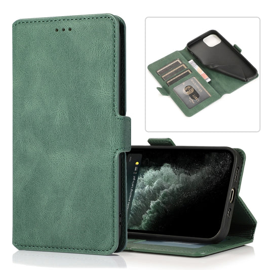 Retro Magnetic Closing Clasp Horizontal Flip Leather Case with Holder & Card Slots & Photo Frame & Wallet