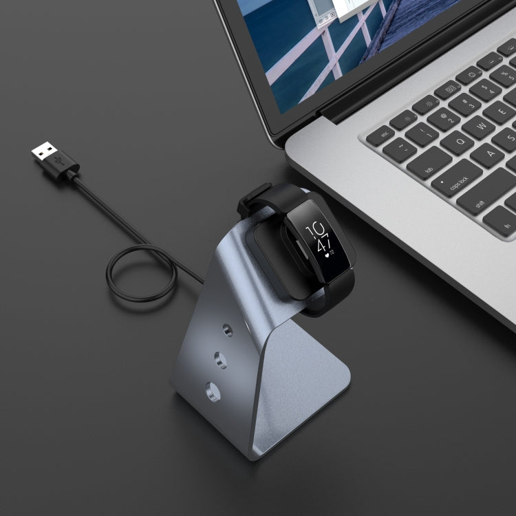 For Fitbit Inspire / Inspire HR / Ace 2 Universal Aluminum Alloy Charger Holder with Chip Protection, Support Fast Charging