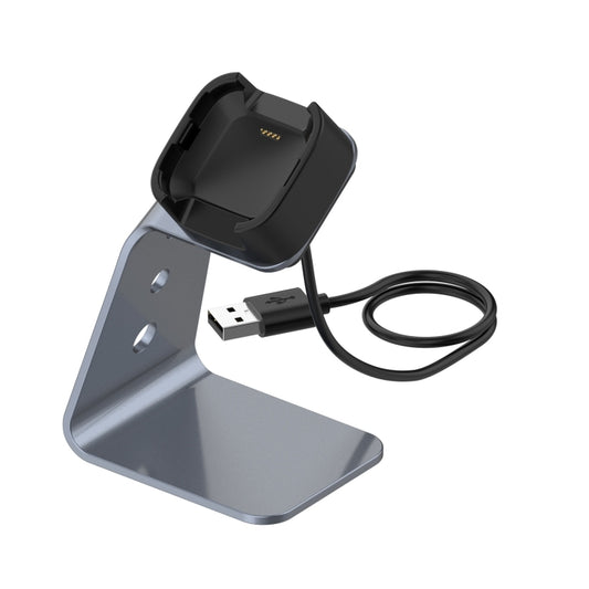 For Fitbit Versa / Versa Lite / Versa SE Universal Aluminum Alloy Charger Holder with Chip Protection, Support Fast Charging