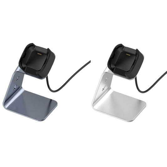 For Fitbit Versa / Versa Lite / Versa SE Universal Aluminum Alloy Charger Holder with Chip Protection, Support Fast Charging