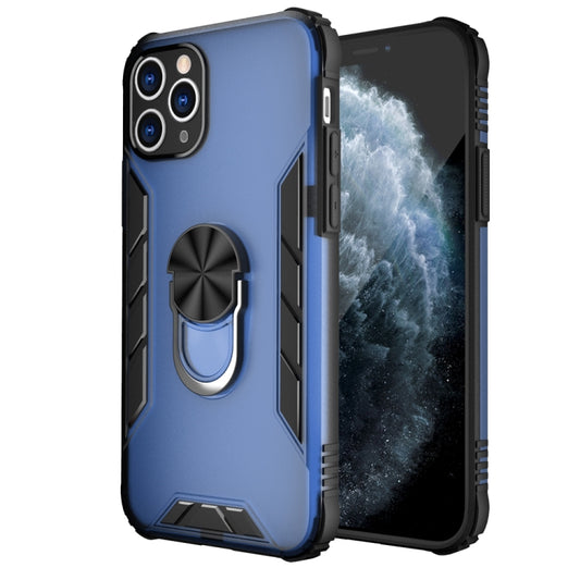 Magnetic Frosted PC + Matte TPU Shockproof Case with Ring Holder