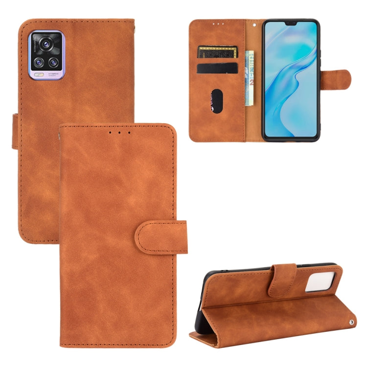 Solid Color Skin Feel Magnetic Buckle Horizontal Flip Calf Texture PU Leather Case with Holder & Card Slots & Wallet, For vivo V20 Pro / S7, For vivo V20 4G (Indian Version), For vivo Y73s, For Nokia 3.4, For Oukitel C21 / C21 Pro����������������������...