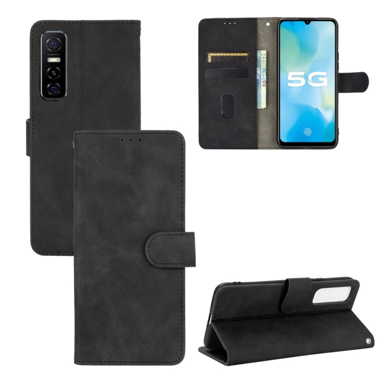 Solid Color Skin Feel Magnetic Buckle Horizontal Flip Calf Texture PU Leather Case with Holder & Card Slots & Wallet, For vivo V20 Pro / S7, For vivo V20 4G (Indian Version), For vivo Y73s, For Nokia 3.4, For Oukitel C21 / C21 Pro����������������������...
