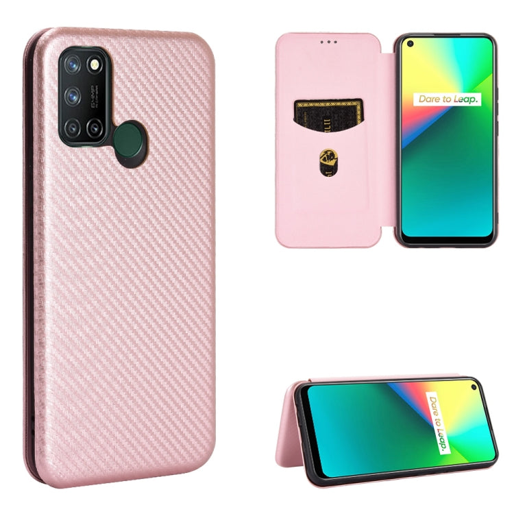 Carbon Fiber Texture Magnetic Horizontal Flip TPU + PC + PU Leather Case with Card Slot, For OPPO Realme 7i, For vivo V20 4G (Indian Version), For vivo Y73s, For Asus Zenfone Max (M2) ZB633KL, For Nokia 3.4, For Oukitel C21