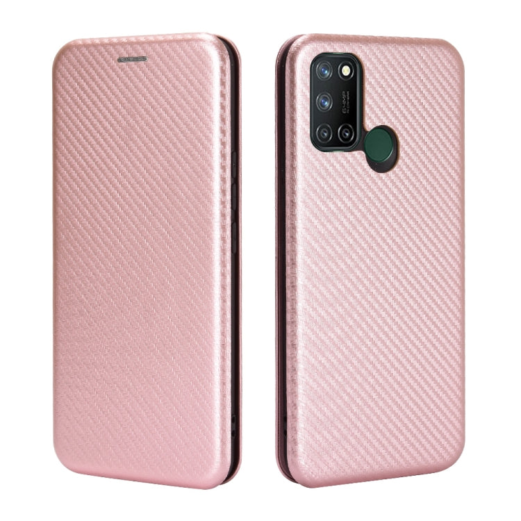 Carbon Fiber Texture Magnetic Horizontal Flip TPU + PC + PU Leather Case with Card Slot, For OPPO Realme 7i, For vivo V20 4G (Indian Version), For vivo Y73s, For Asus Zenfone Max (M2) ZB633KL, For Nokia 3.4, For Oukitel C21