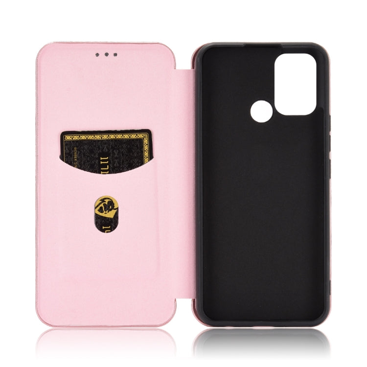 Carbon Fiber Texture Magnetic Horizontal Flip TPU + PC + PU Leather Case with Card Slot, For OPPO Realme 7i, For vivo V20 4G (Indian Version), For vivo Y73s, For Asus Zenfone Max (M2) ZB633KL, For Nokia 3.4, For Oukitel C21