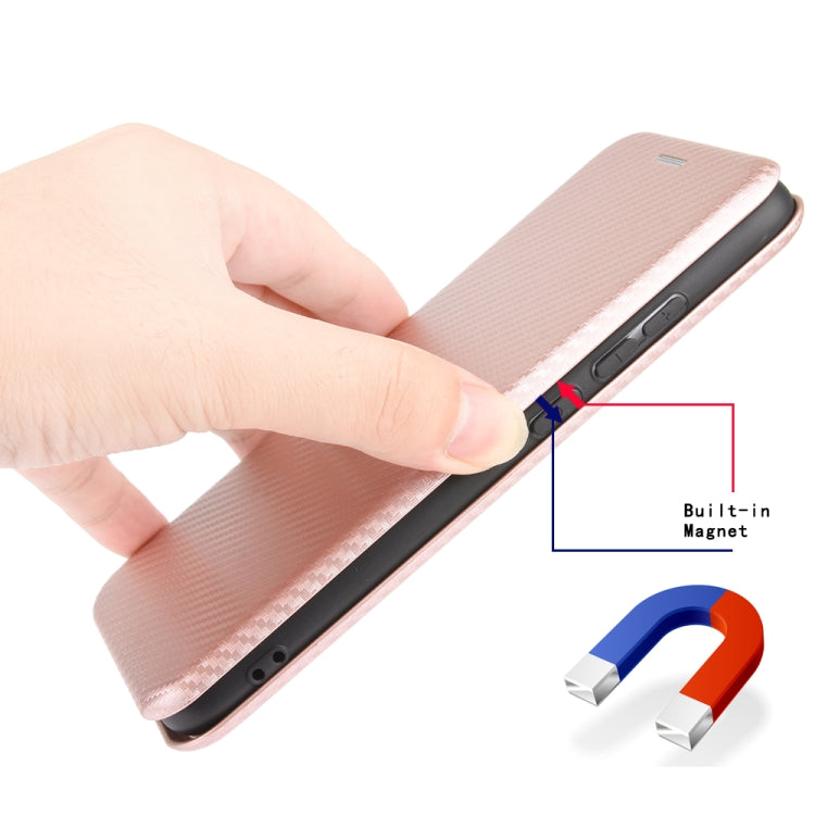 Carbon Fiber Texture Magnetic Horizontal Flip TPU + PC + PU Leather Case with Card Slot, For OPPO Realme 7i, For vivo V20 4G (Indian Version), For vivo Y73s, For Asus Zenfone Max (M2) ZB633KL, For Nokia 3.4, For Oukitel C21