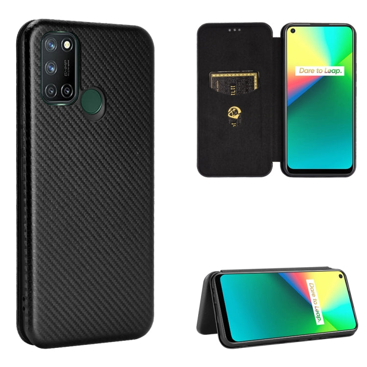 Carbon Fiber Texture Magnetic Horizontal Flip TPU + PC + PU Leather Case with Card Slot, For OPPO Realme 7i, For vivo V20 4G (Indian Version), For vivo Y73s, For Asus Zenfone Max (M2) ZB633KL, For Nokia 3.4, For Oukitel C21
