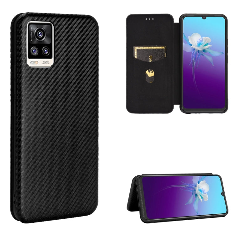 Carbon Fiber Texture Magnetic Horizontal Flip TPU + PC + PU Leather Case with Card Slot, For OPPO Realme 7i, For vivo V20 4G (Indian Version), For vivo Y73s, For Asus Zenfone Max (M2) ZB633KL, For Nokia 3.4, For Oukitel C21