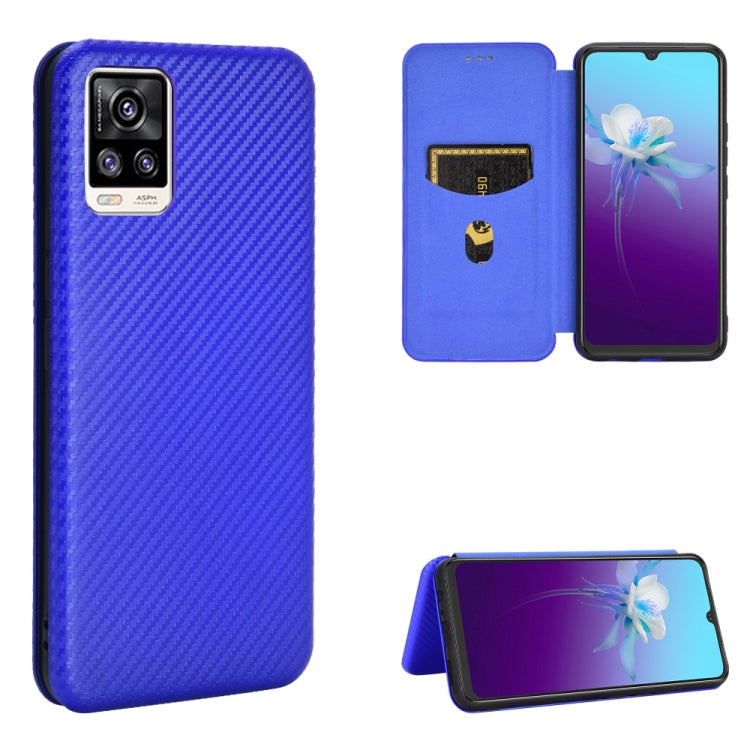 Carbon Fiber Texture Magnetic Horizontal Flip TPU + PC + PU Leather Case with Card Slot, For OPPO Realme 7i, For vivo V20 4G (Indian Version), For vivo Y73s, For Asus Zenfone Max (M2) ZB633KL, For Nokia 3.4, For Oukitel C21