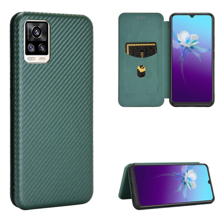 Carbon Fiber Texture Magnetic Horizontal Flip TPU + PC + PU Leather Case with Card Slot, For OPPO Realme 7i, For vivo V20 4G (Indian Version), For vivo Y73s, For Asus Zenfone Max (M2) ZB633KL, For Nokia 3.4, For Oukitel C21